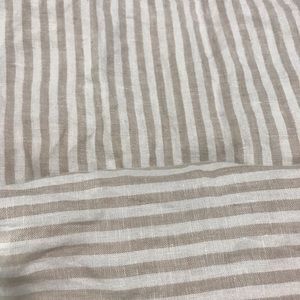 Lou & Grey Tan Striped Strappy Linen Jumpsuit